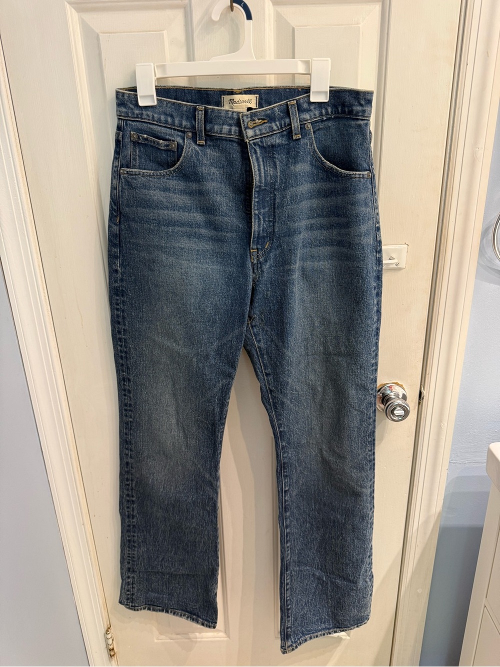 Madewell Women's Boot Cut Jeans in Medium Blue Wash